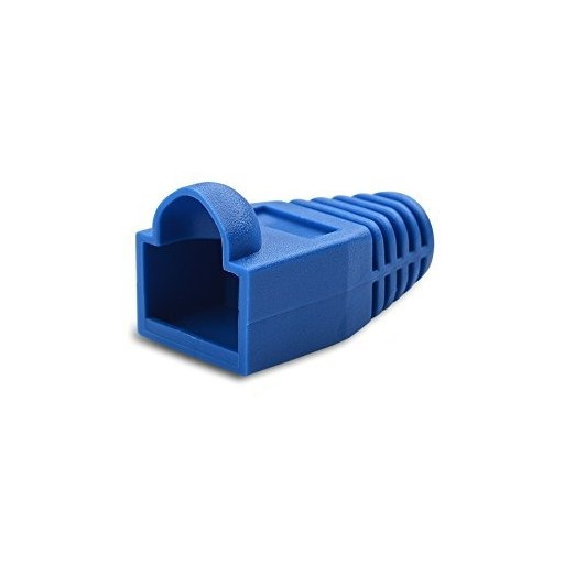 Cappucci protettivi Lapara in PVC flessibile blu RJ45 Cat5e/Cat6 per cavi di rete fino a 6,5 mm di diametro - Pacco da 100-Leggi tutto