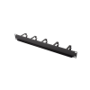 Panel pasacables 19" 5 bridas 1U  Networking