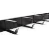 Panel pasacables 19" 5 bridas 1U  Networking