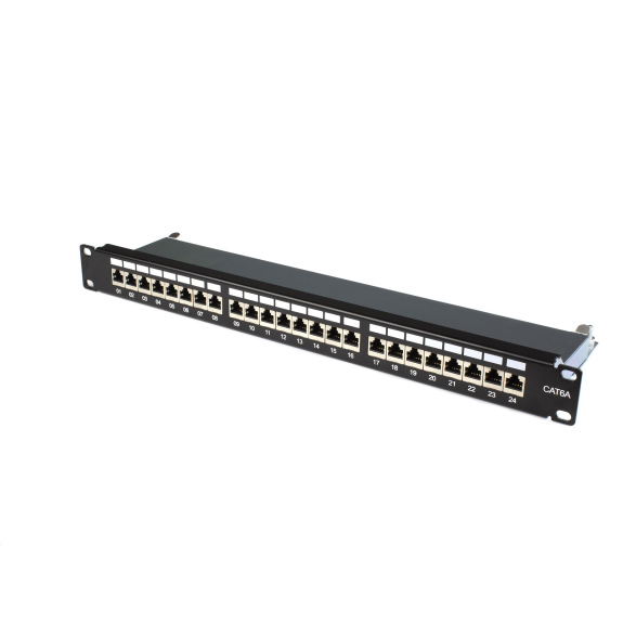 Rack de panneau de patch 1U Cat 6A FTP Networking-Lire la description