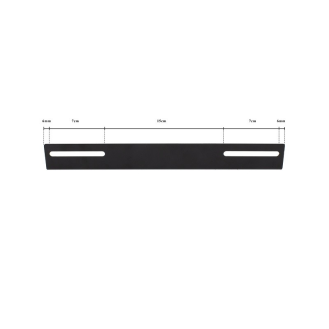 Guía fija de red F450 para armario rack - Altura de 1U, capacidad de carga de 30 kg-Leer más