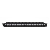 Patch panel rack 1U vacio 24 puertos slim UTP  Networking