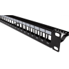 Patch panel rack 1U vacio 24 puertos slim UTP  Networking
