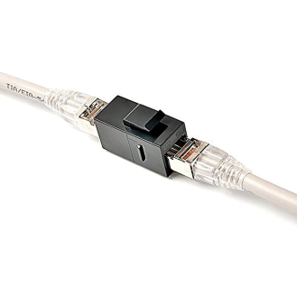 Adaptador doble hembra RJ45 Cat 6 UTP tipo Keystone  Networking-Leer más
