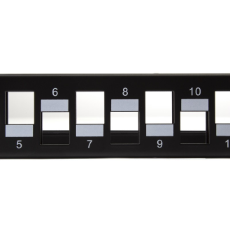 Patch panel rack 1U vacio 24 puertos UTP  Networking-Leer más