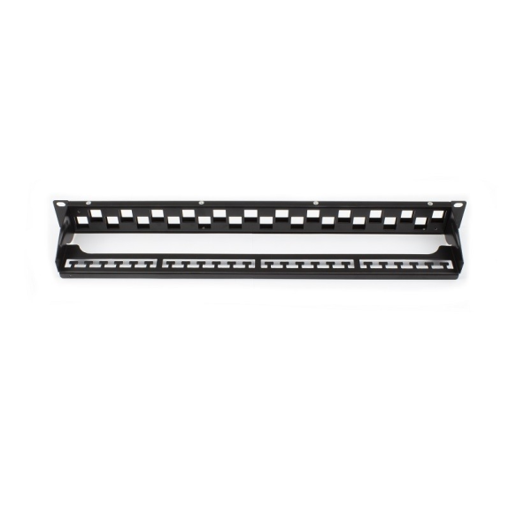 Patch panel rack 1U vacio 24 puertos UTP  Networking-Leer más