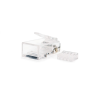 Conector macho RJ45 Cat6 UTP con guía para redes