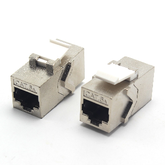 Adaptador doble hembra RJ45 Cat 6A FTP tipo Keystone  Networking-Leer más