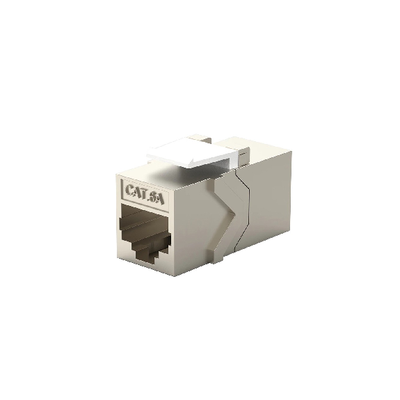 Doppelter RJ45 Cat6A FTP Keystone-Adapter für geschirmte Patchkabel-Beschreibung lesen