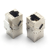 Adaptador doble hembra RJ45 Cat 6A FTP tipo Keystone  Networking