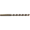 2530425 - 10 brocas helicoidales largas DIN340TL3000 HSS-Co 5 rectificada, autocentrado(ø