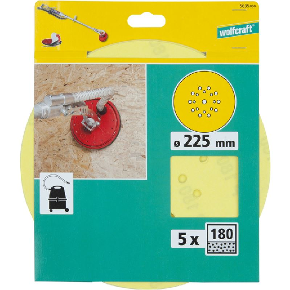 Discos adhesivos grano 180, diámetro 225 mm-Leer más