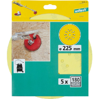 Discos adhesivos grano 180, diámetro 225 mm-Leer más