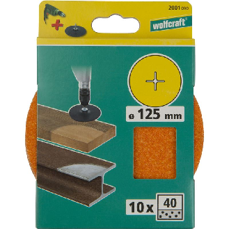 10 discos de lijar, corindón, grano 40 Ø 125 mm-Leer más