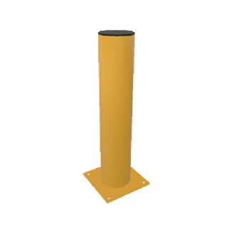 Poteau de protection H600mm Section diam 133 Avec Platine Couleur jaune 1021-Lire la description