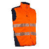 Coverguard - Gilet Ripstop HV orange anti-froid réversible et imperméable YORU