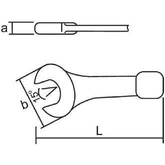 133-27 - Llave fija de golpe DIN 133 (27 x 175mm)-Leer más
