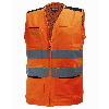 U-Power - Gilet multi fonctions orange haute visibilité SMART