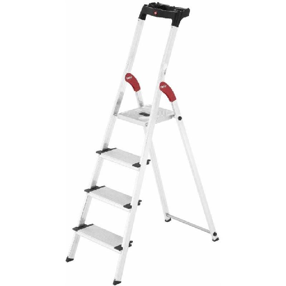 Escalera de tijera de aluminio con peldaño ancho XXL EasyClix FR 4-Leer más