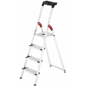 Escalera de tijera de aluminio con peldaño ancho XXL EasyClix FR 4-Leer más