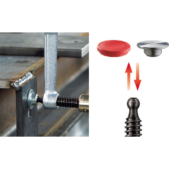 Bessey Wechselbare Druckplatte aus Qualittsstahl mit Schutzkappe (4 St./Beutel)-Beschreibung lesen