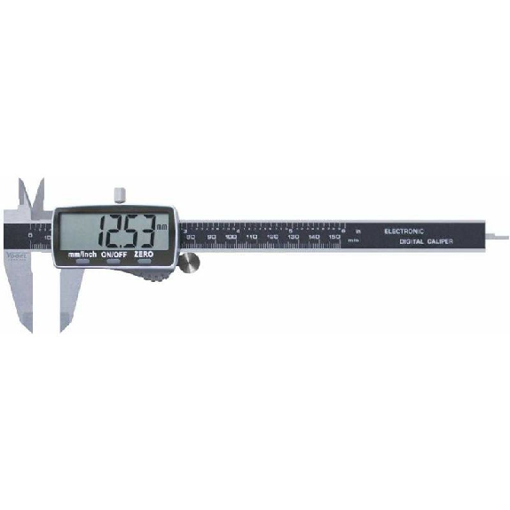 Calibre pie de rey digital DIN 862 con pantalla LCD extra grande 150 / 6-Leer más