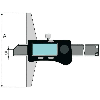 228252 - Calibre de profundidad electrónico-digital DIN 862  - Capacidad 200mm