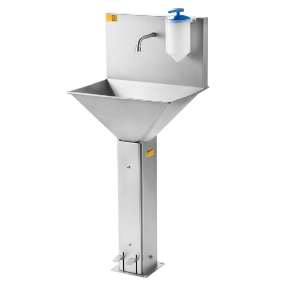 Lavabo quadrato individuale Mod. HW11-Leggi tutto