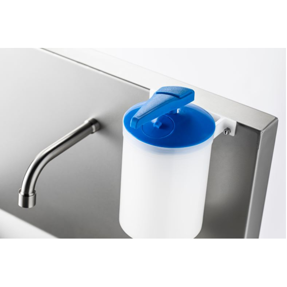 Lavabo a parete in acciaio inox-Leggi tutto