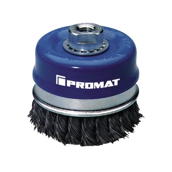 Brosse pop D. 80 mm d'épaisseur de fil 0,5 mm en acier 8500 min --ES-Lire la description