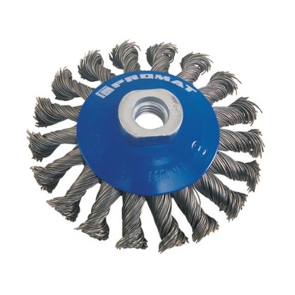 Brosse Kegel D. 115 mm Épaisseur de fil 0,5 mm Areal 15 mm 12500 min - Comme-Leggi tutto