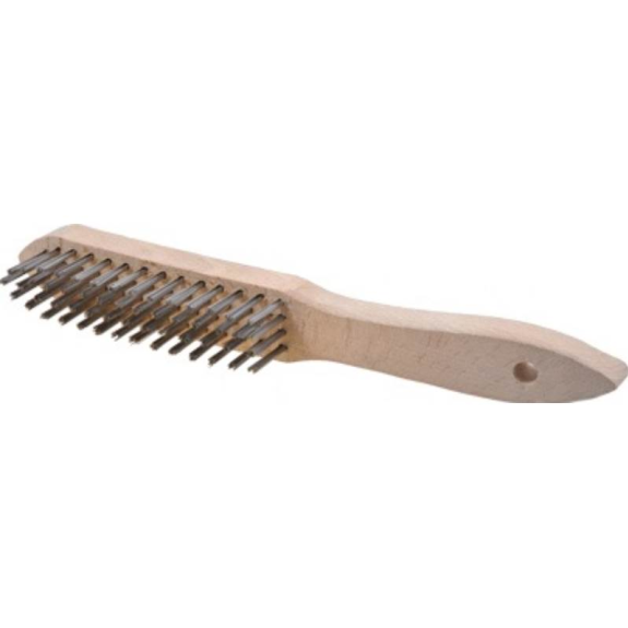 Longueur de brosse métallique 295 mm 0,3 mm VA 3 rangs-Lire la description