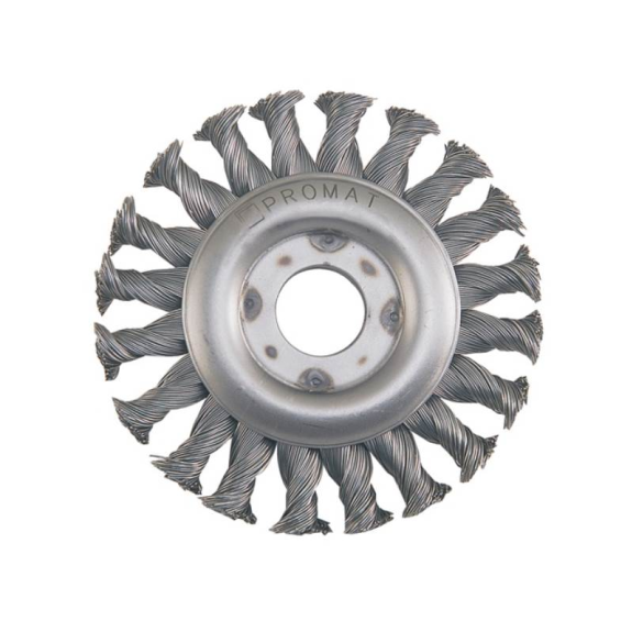 Rundbürste D. 115 mm Stahl 12 mm 12500 min-¹ Rundbürste D. 115 mm Stahl 12 mm 12500 min-¹-Beschreibung lesen