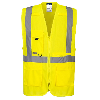 Portwest - Gilet EXECUTIVE haute visibilité avec poche pour tablette-Lire la description