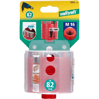 1 corona de perforación con dentado de diamante ø 82 mm-Leer más