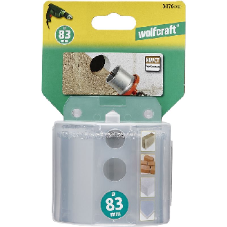 1 corona de perforación recubierta de carburo de tungsteno Ø 83 mm-Leer más