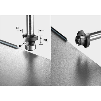 Fresa para redondear S8 HW R2 D20-KL OFK - 499798 --Lire la description