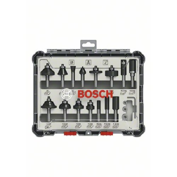 Freihandfräser-Set, 8-mm-Schaft, 15-teilig Freihandfräser-Set, 8-mm-Schaft, 15-teilig-Beschreibung lesen