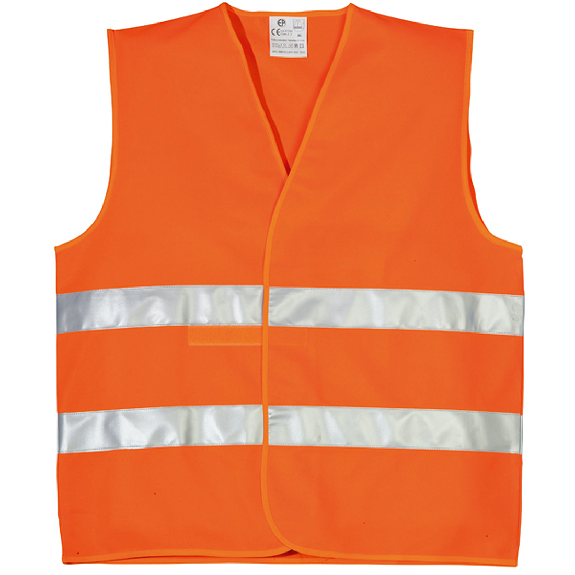 Coverguard - Gilet HV orange double bandes baudrier rétro-réfléchissantes YARD classe 2 (Pack de 50)-Lire la description