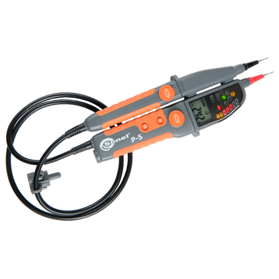 Spannungsprüfer mit Widerstandsmessung und LCD-Anzeige Spannungsprüfer mit Widerstandsmessung und LCD-Anzeige-Beschreibung lesen