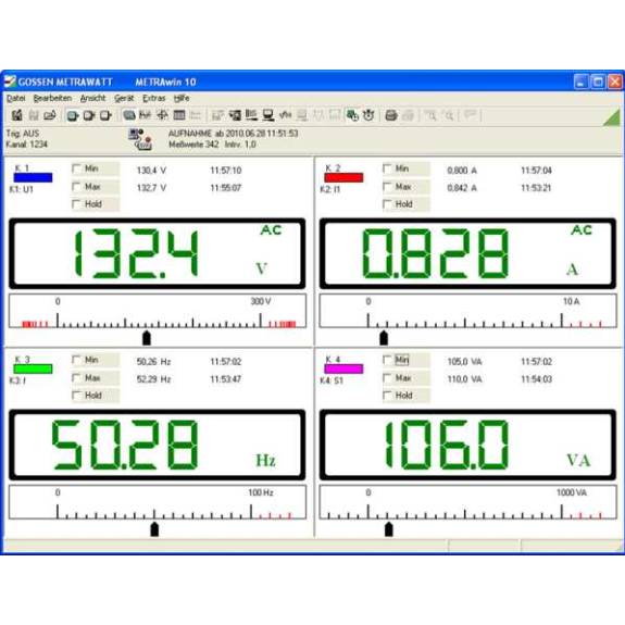 Software zur Datenverwaltung für Multimeter-Beschreibung lesen