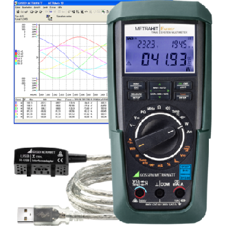 TRMS-Digitalmultimeter mit Leistungsanalyse-Beschreibung lesen