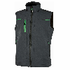 U-Power - Gilet en tissu gris vert SATURN