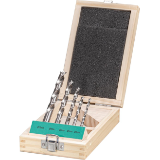 Holzspiralbohrer Satz HSS5-tlg.  4,5,6,8,10 mm-Beschreibung lesen
