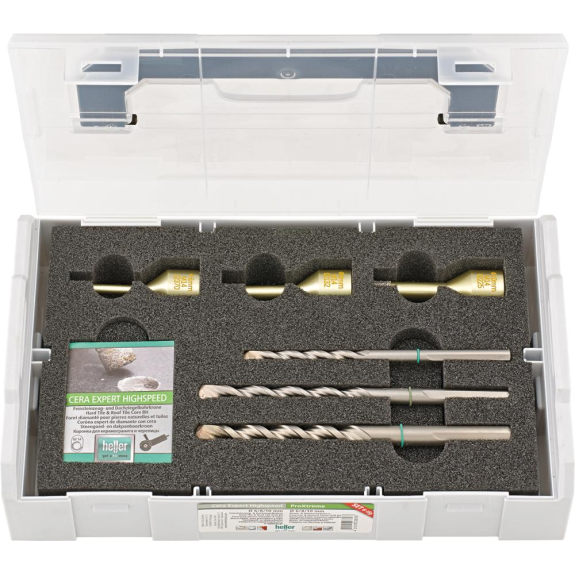 Diamant-Bohrtz CERA EXPERT Highspeed 6-tlg., 6/8/10mm, M14 Diamant-Bohrtz CERA EXPERT Highspeed 6-tlg., 6/8/10mm, M14-Beschreibung lesen
