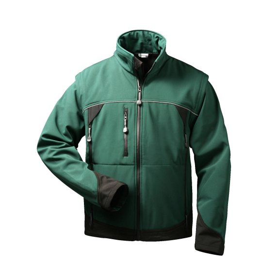 OMEGA, Softshell-Jacke mit abnehmbaren Ärmeln, Rot/Schwarz, Gr.XL OMEGA, Softshell-Jacke mit abnehmbaren Ärmeln, Rot/Schwarz, Gr.XL-Beschreibung lesen