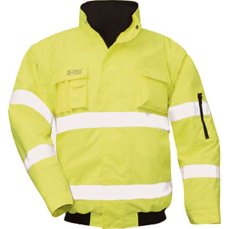 ROLAND, Warnschutz - Pilotjacke, EN 471/2, EN 343/1, EN 340, Gelb, Gr.XXXL-Beschreibung lesen