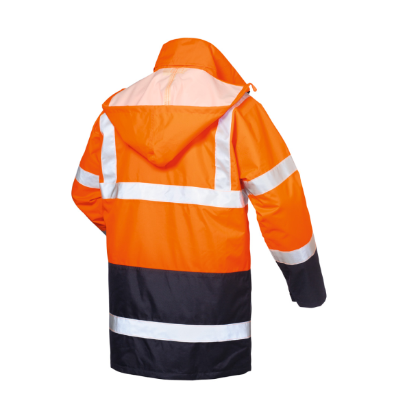 TRAVIS 4-in-1 Warnschutzparka Orange/Marine, Gr.XXXXL TRAVIS 4-in-1 Warnschutzparka Orange/Marine, Gr.XXXXL-Beschreibung lesen