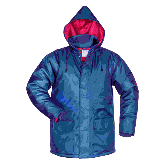 AMRUM PARKA Gr.S , MARINE/ROT-Beschreibung lesen