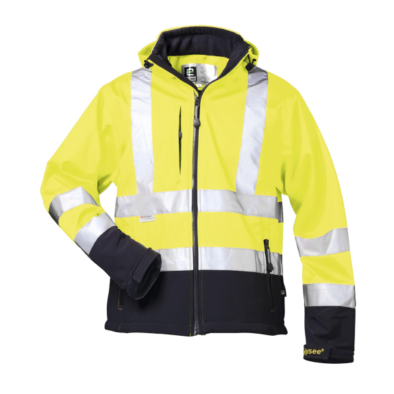 Veste superhell de protection d'avertissement Liam Gelb / Marine, en 471/3, Gr.S-Leggi tutto